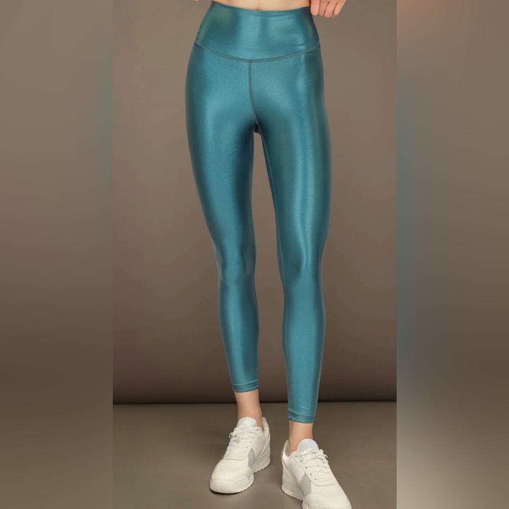 DYI High Shine Leggings - Dark Green - Size Small